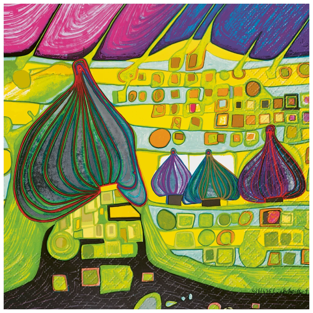 Servietten „Land“ | 33×33 cm, mehrfarbig, 20 Stück
