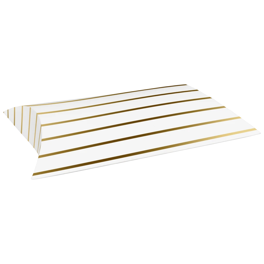 Faltschachteln „Uni Pure“ | 16×4×19,5 cm, 210 g/m², weiß/gold, 3 Stück