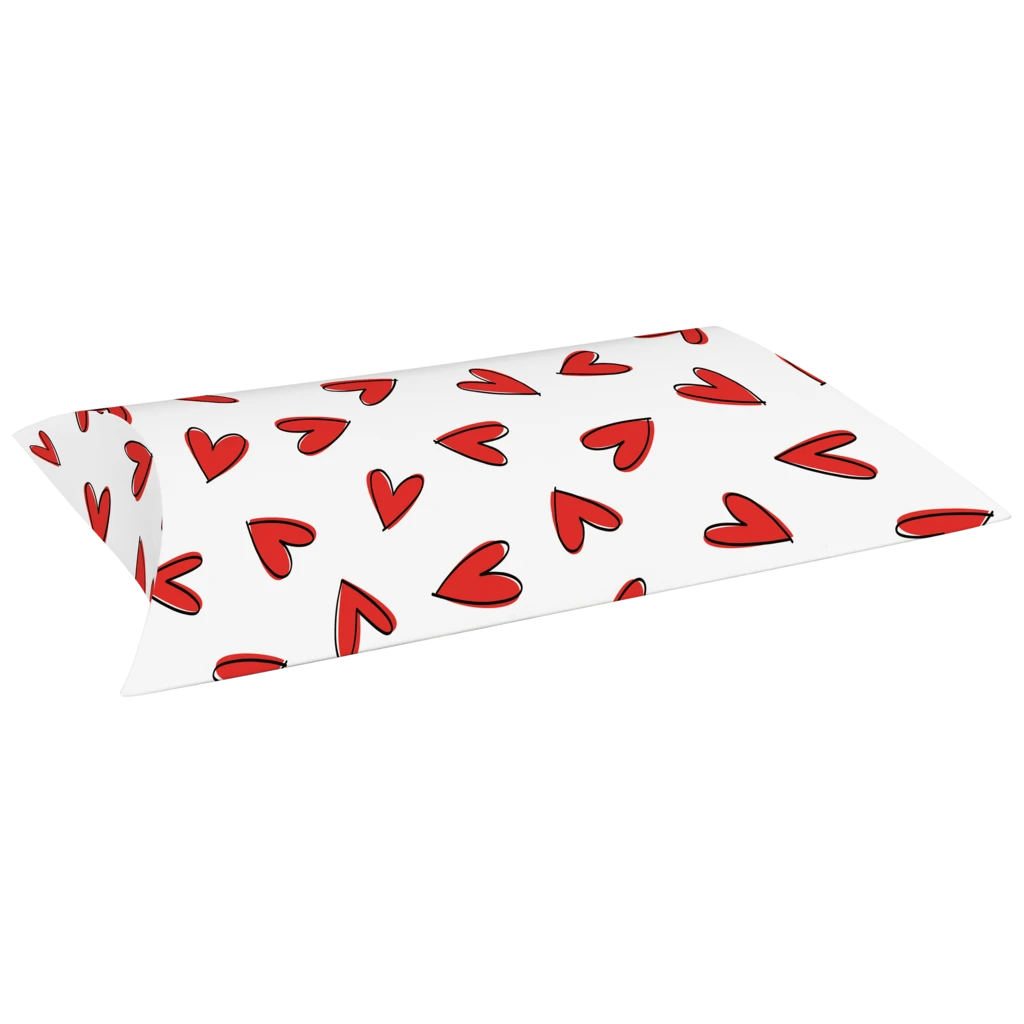 Faltschachteln „Riley“ | 16×4×19,5 cm, 210 g/m², weiß/rot, 3 Stück