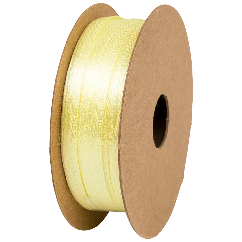 Geschenkband | Satin Polyester, 3 mm × 8 m, gelb