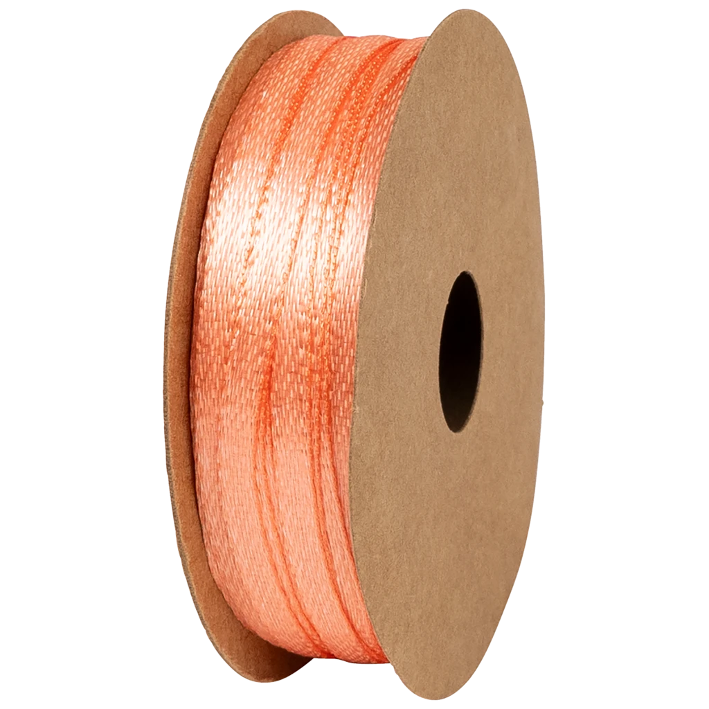 Geschenkband | Satin Polyester, 3 mm × 8 m, orange