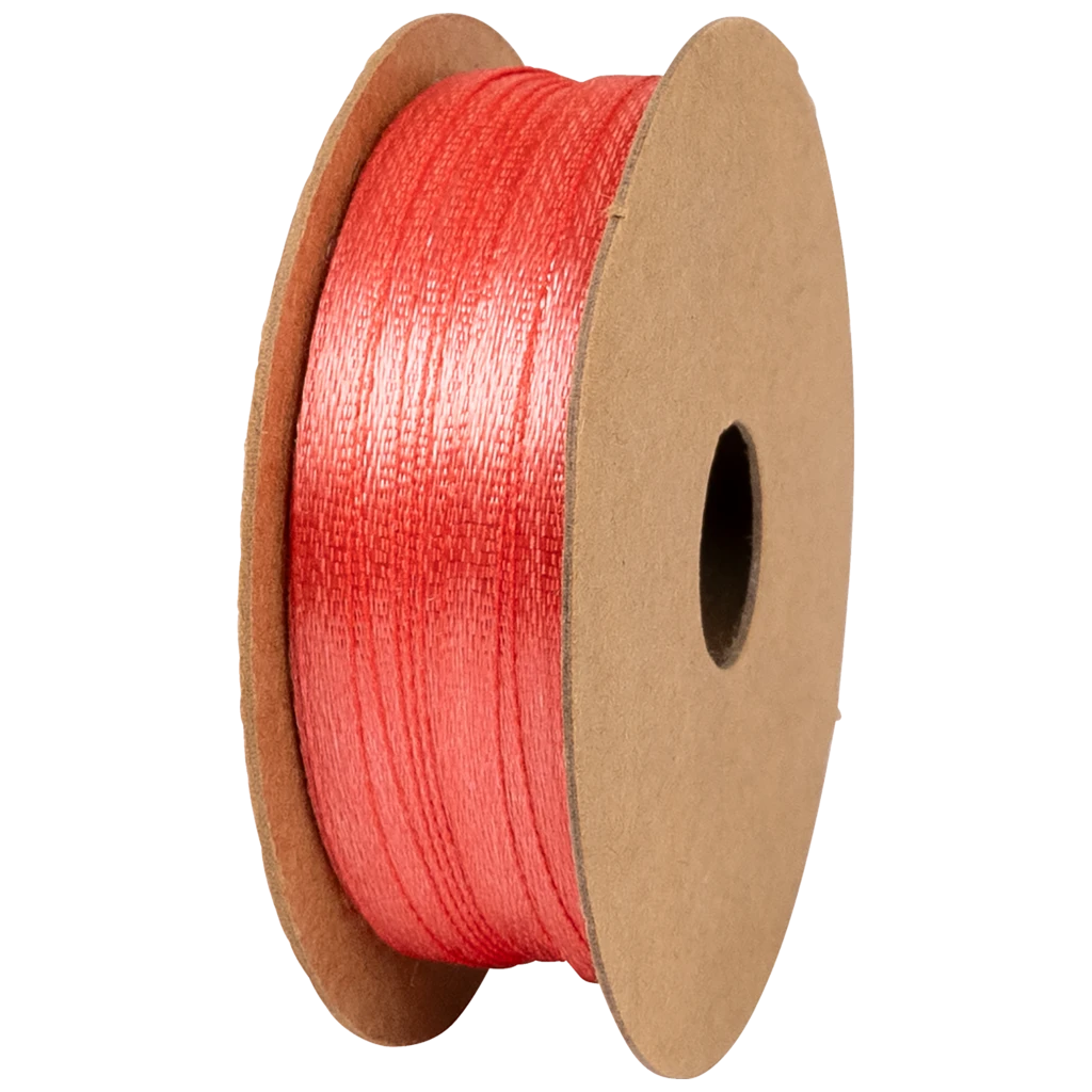 Geschenkband | Satin Polyester, 3 mm × 8 m, hellrot