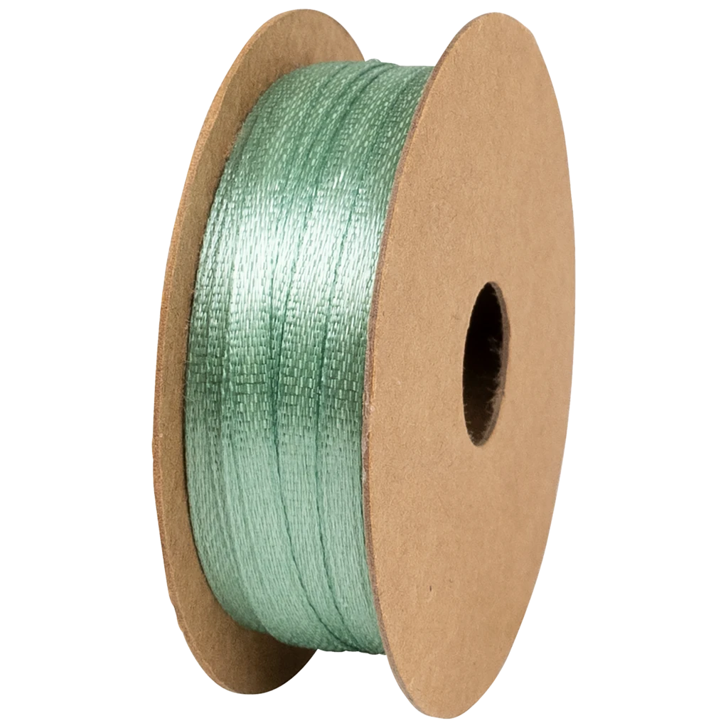 Geschenkband | Satin Polyester, 3 mm × 8 m, grün