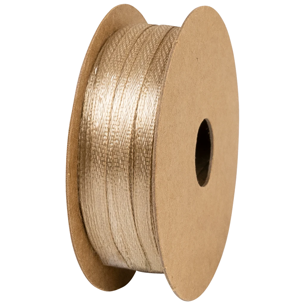 Geschenkband | Satin Polyester, 3 mm × 8 m, hellbraun