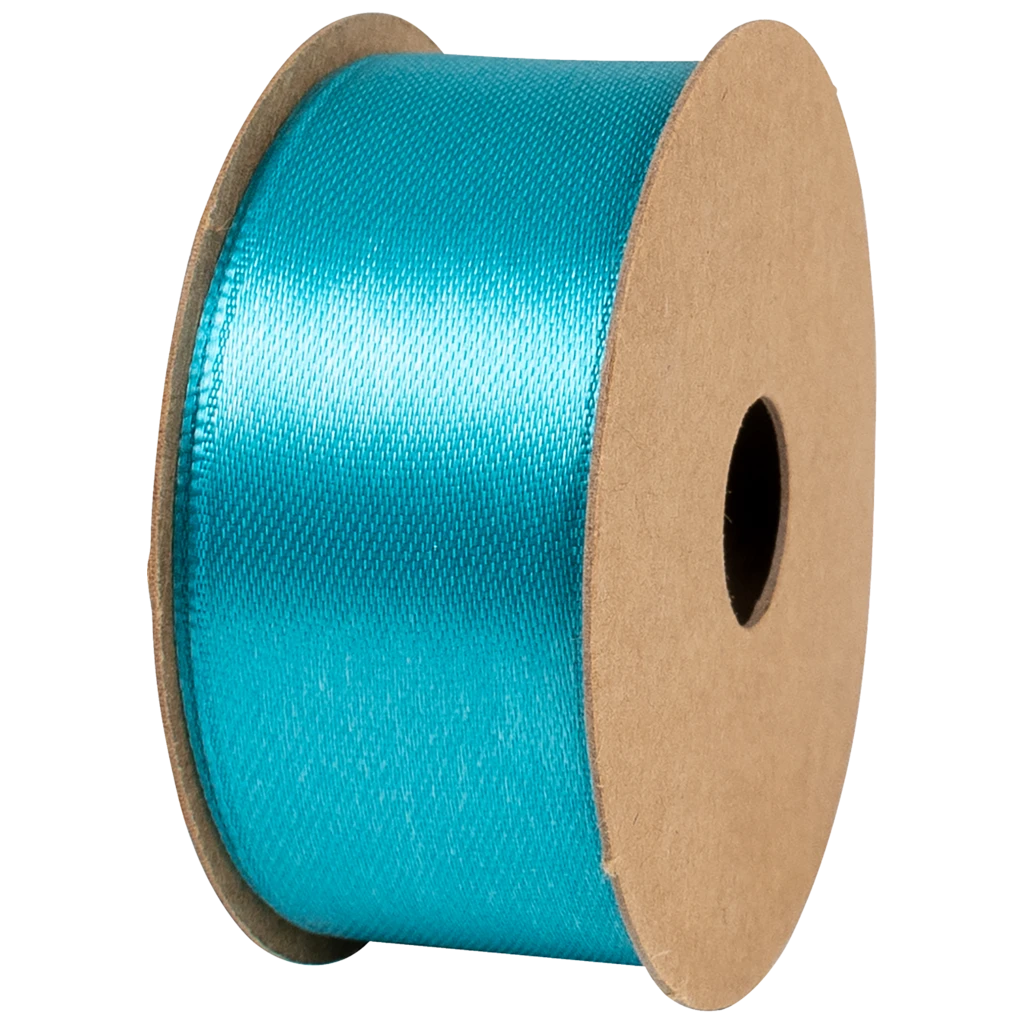 Geschenkband | Satin Polyester, 25 mm × 4 m, türkis