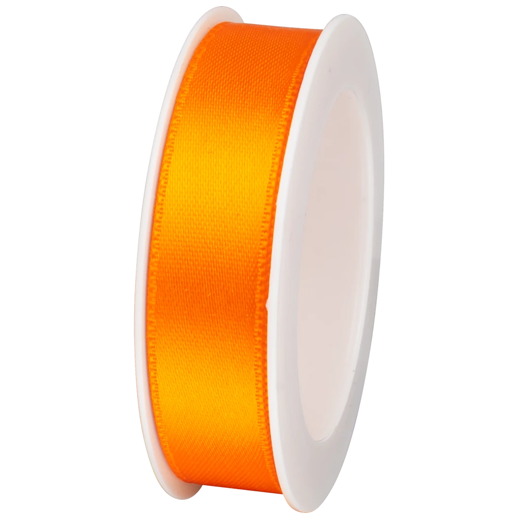 Geschenkband | Satin Polyester, 15 mm × 4 m, orange