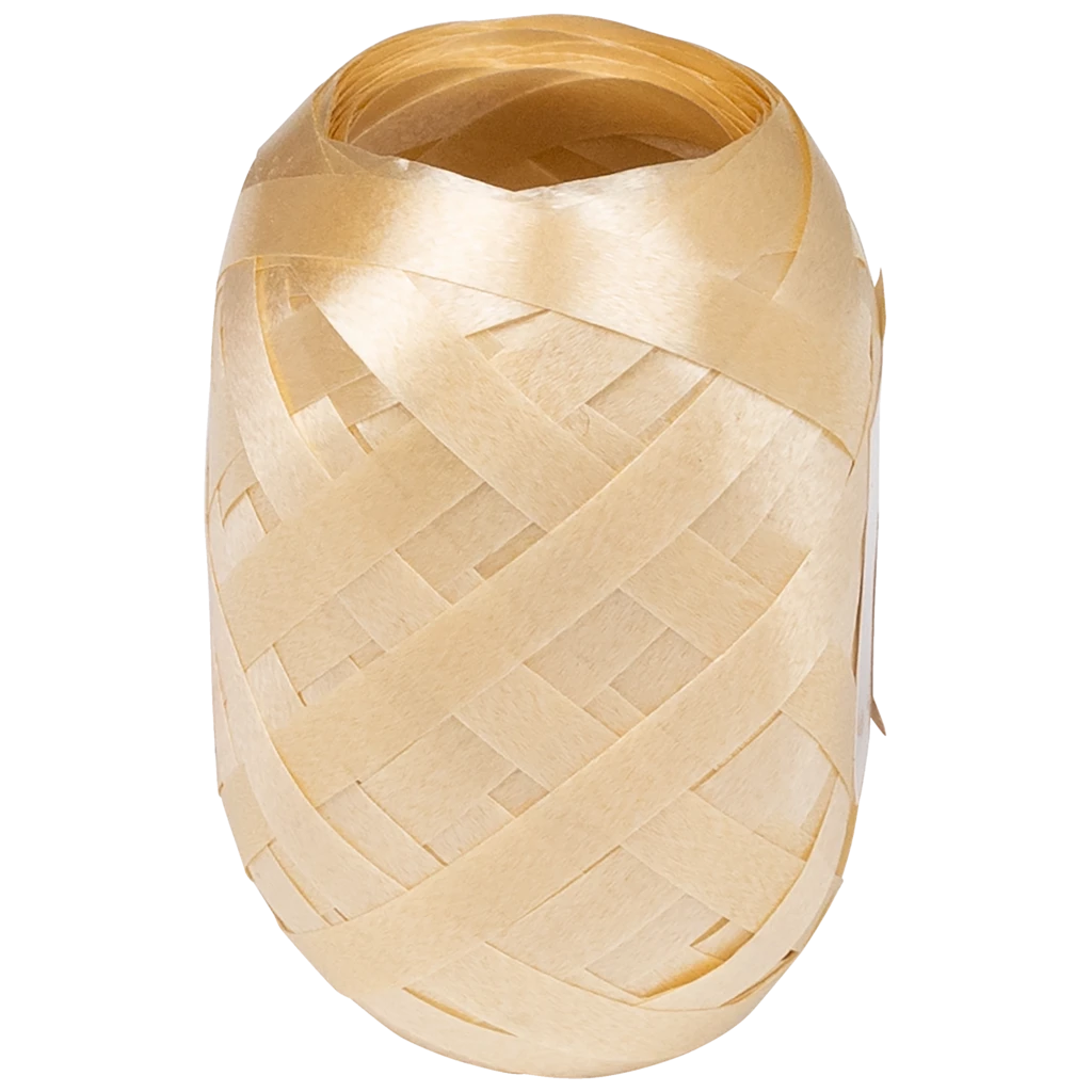 Geschenkband | Polypropylen, 5 mm × 20 m, hellbraun