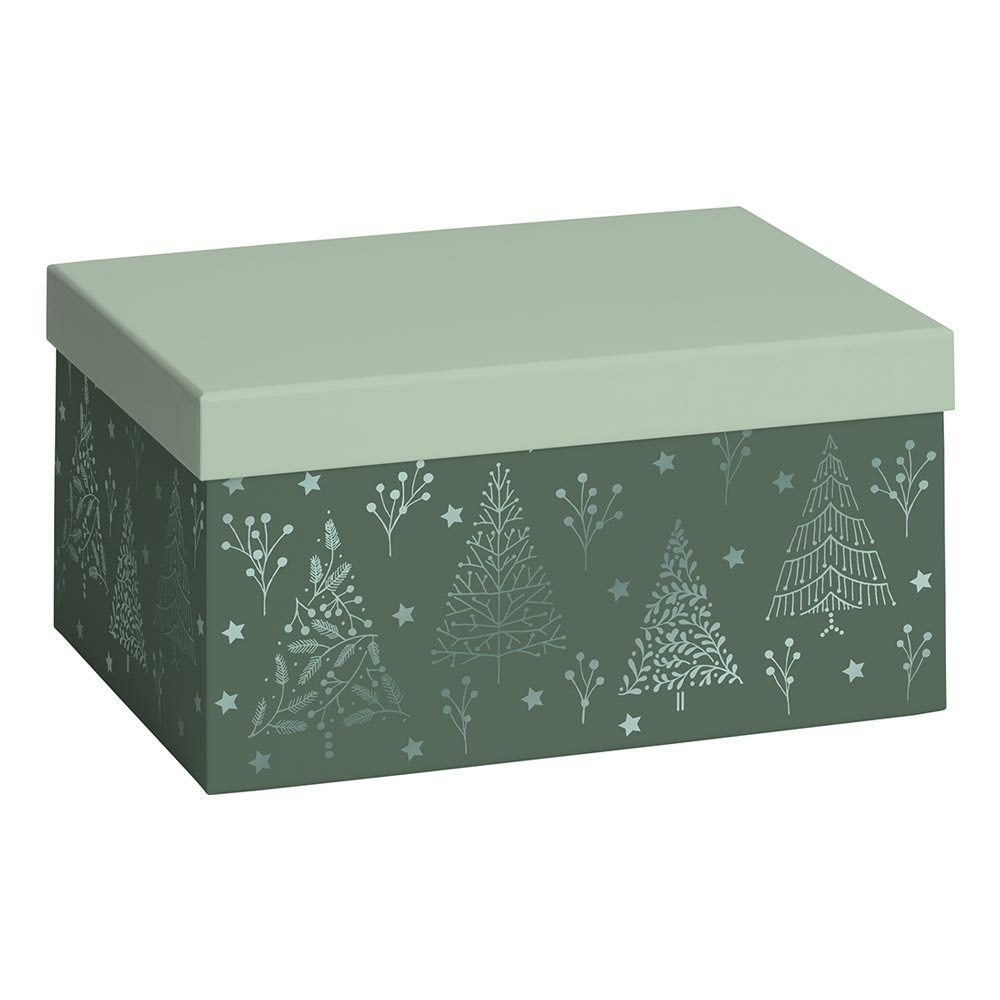 Gift box "Arlette" 16,5x24x12cm green