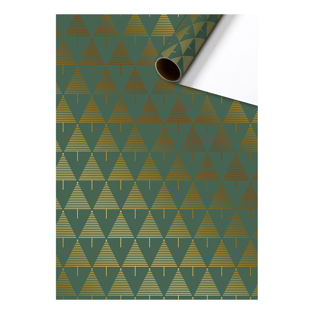 Geschenkpapier „Walo“ 70x150cm grün dunkel