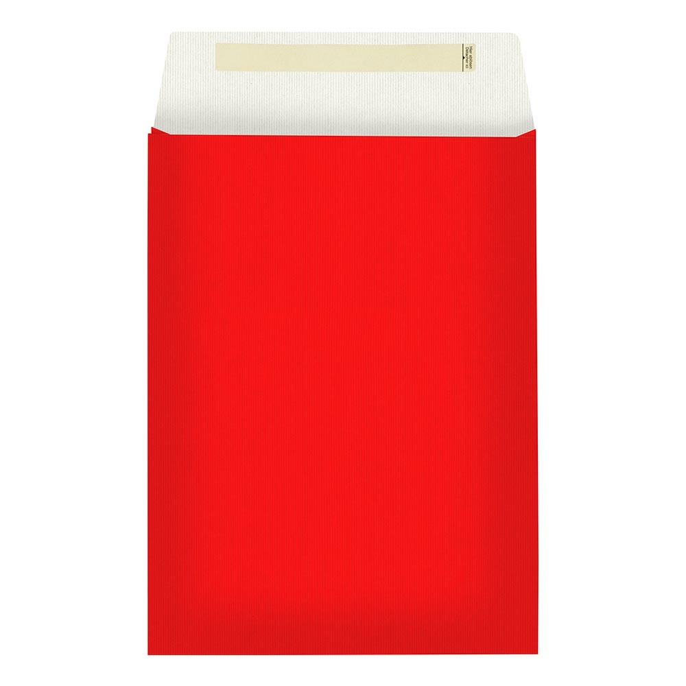 Envelope gift bag "Uni Colour" 22x5x30+6cm red