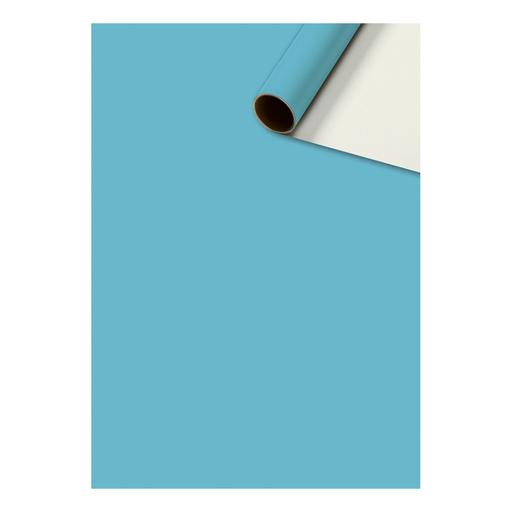 Geschenkpapier „Uni Plain“ 70 x 200 cm blau hell