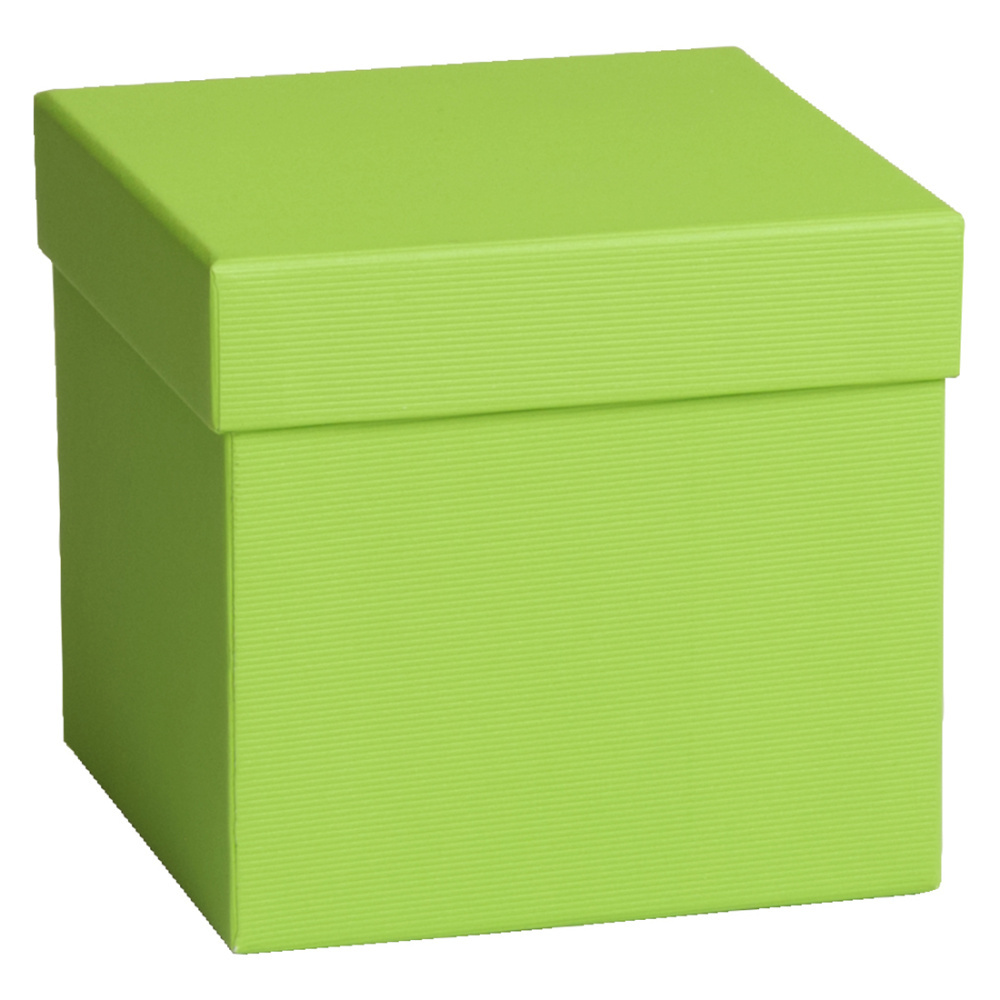 Geschenkbox „One Colour“ 13,5 x 13,5 x 12,5 cm grün hell