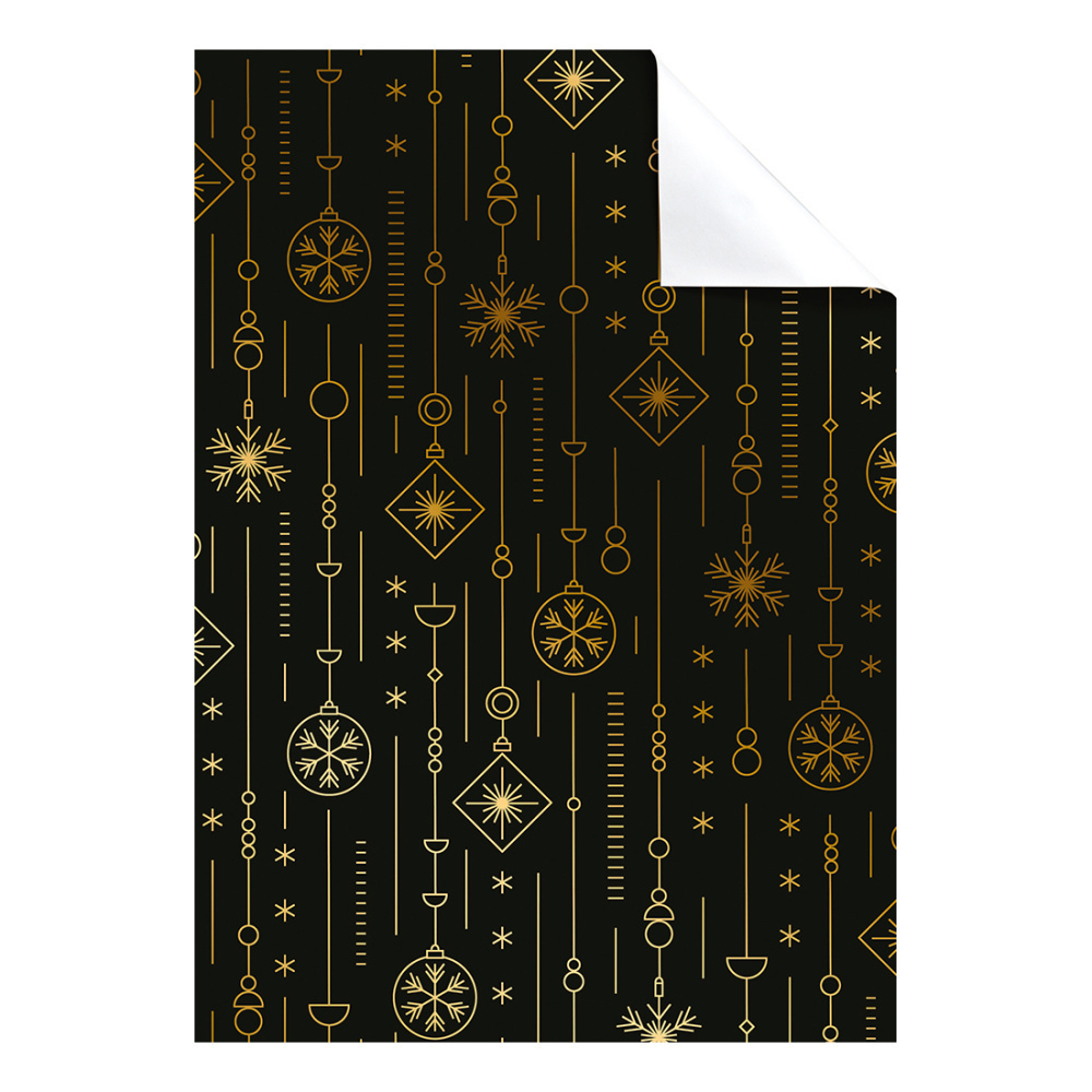 Geschenkpapier-Bogen „Apollo“ 100 x 70 cm schwarz