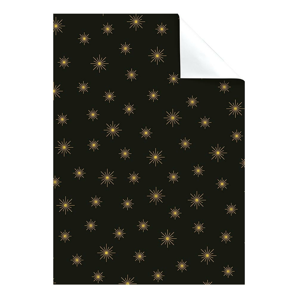 Geschenkpapier-Bogen "Airi" 100x70cm schwarz