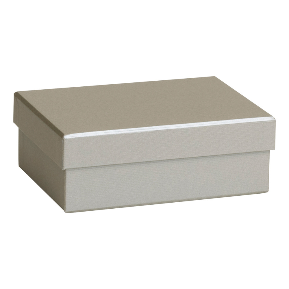 Geschenkbox „One Colour“ 12 x 16,5 x 6 cm silber