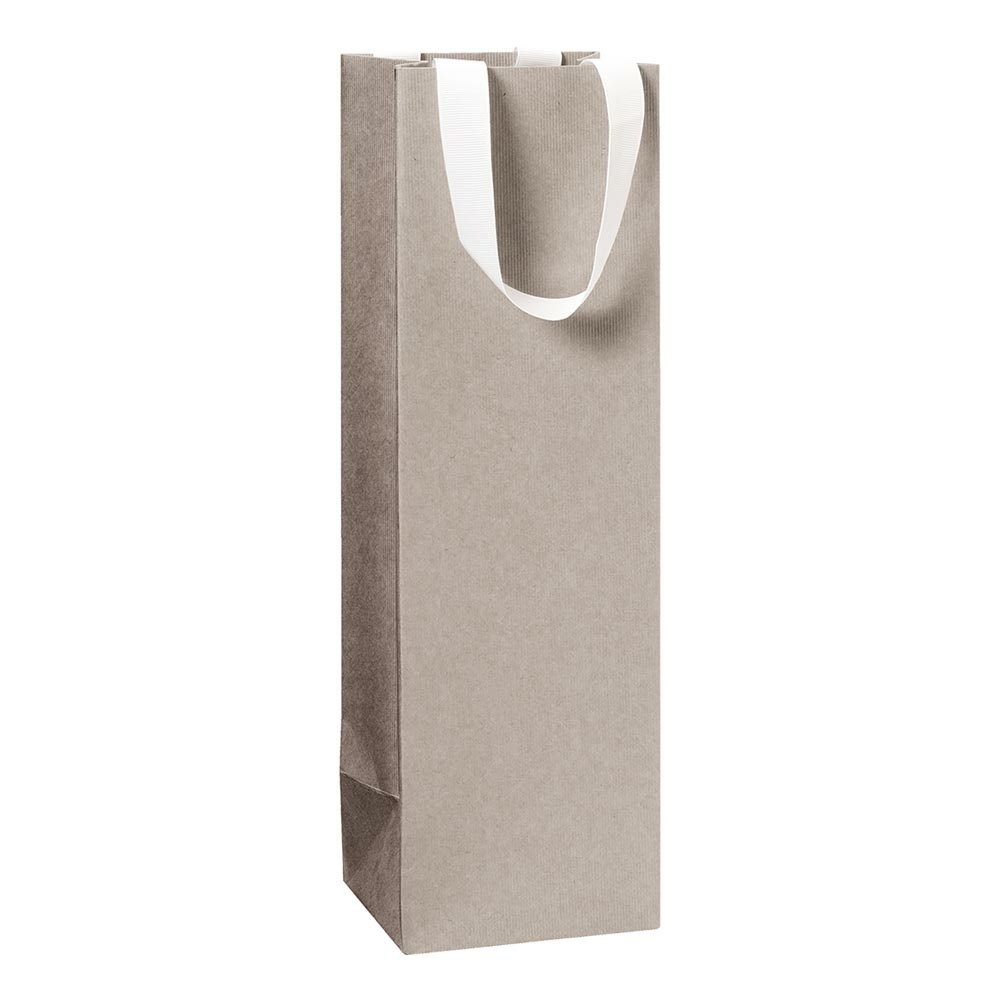Gift bag „One Colour“ 11x105x36cm light grey