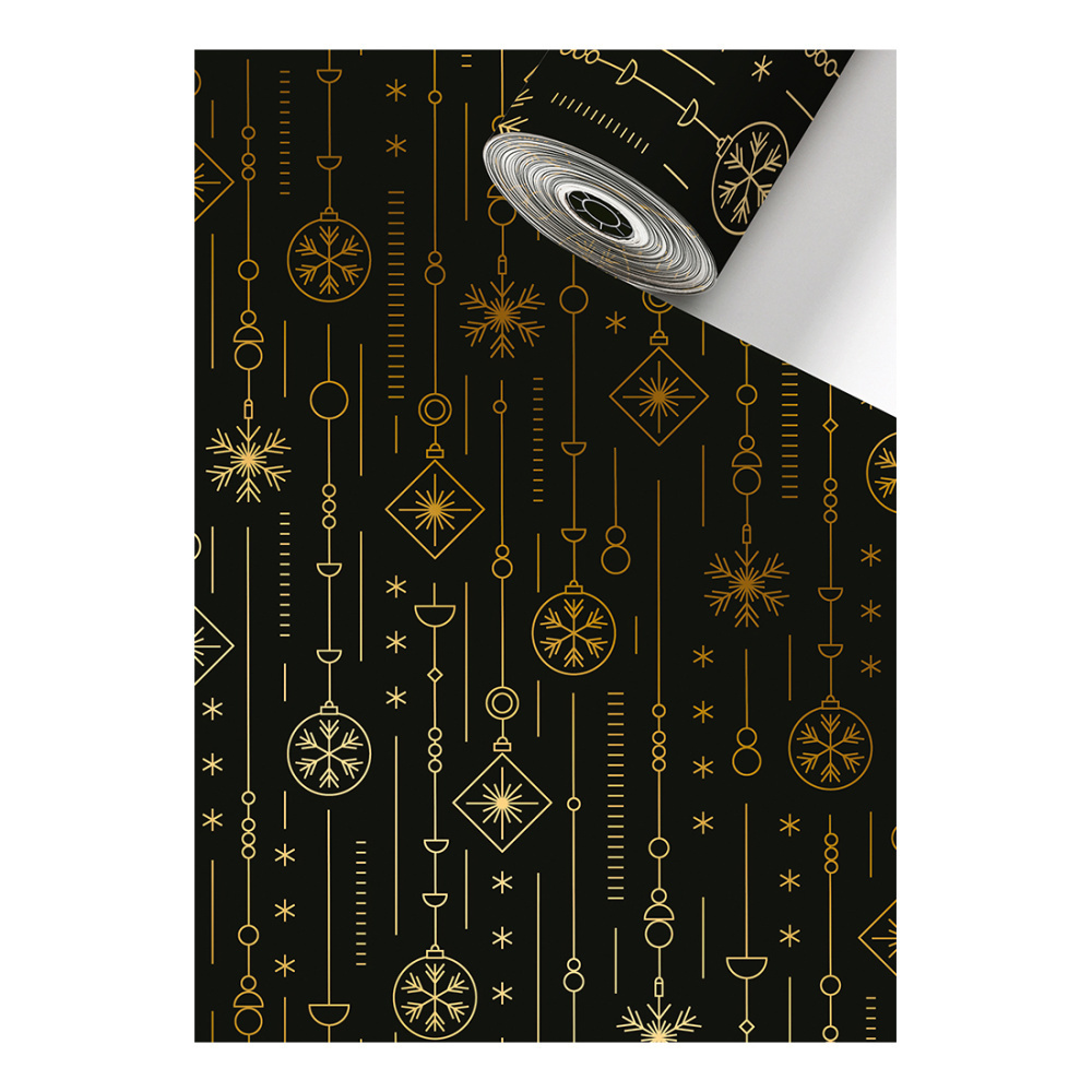 Geschenkpapier-Sécaré Rolle „Apollo“ 0,70 x 100 m schwarz