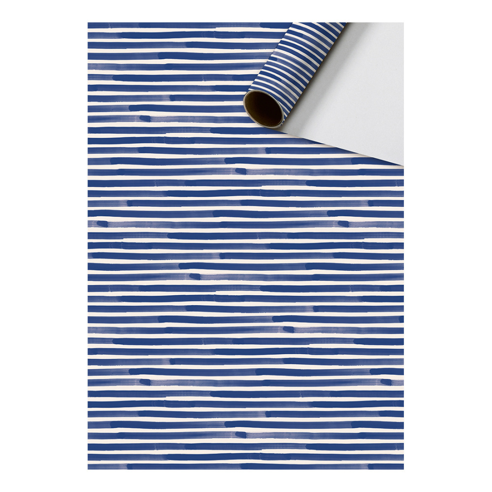 Geschenkpapier „Onda“ 70 x 200 cm blau dunkel