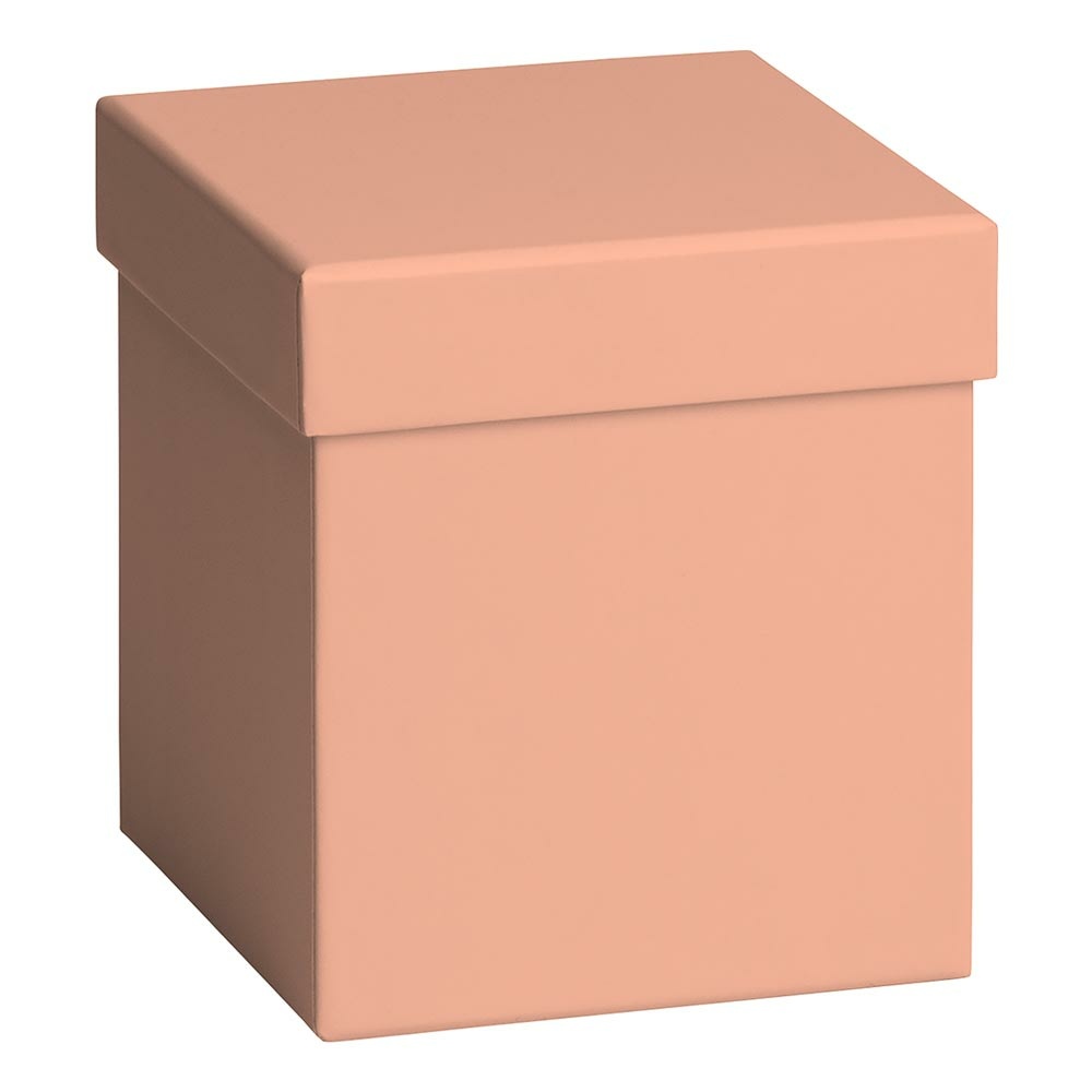 Geschenkbox "Uni Pure" 11x11x12cm rosa dunkel
