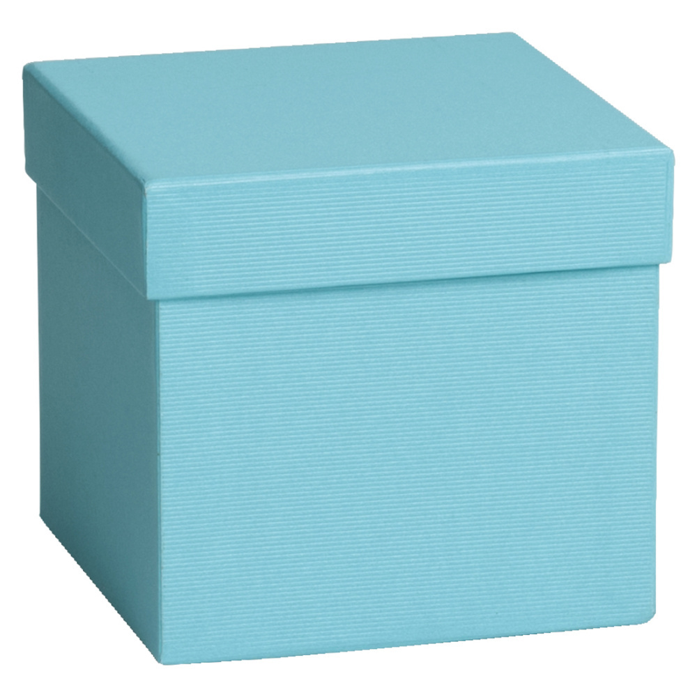 Geschenkbox „One Colour“ 13,5 x 13,5 x 12,5 cm blau hell