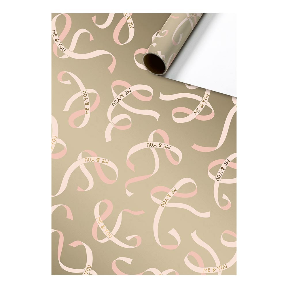 Gift wrap paper „Dorina“ 70x150cm light beige