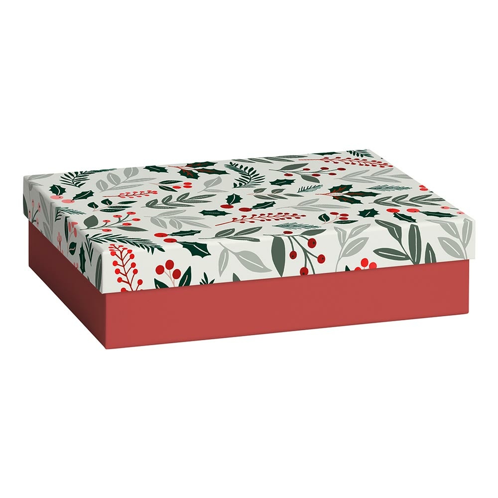 Boîte cadeau "Berna" 16,5x24x6cm rouge
