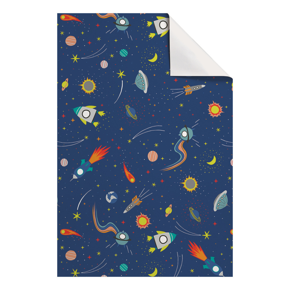 Geschenkpapier-Bogen „Cornelius“ 100x70cm blau dunkel
