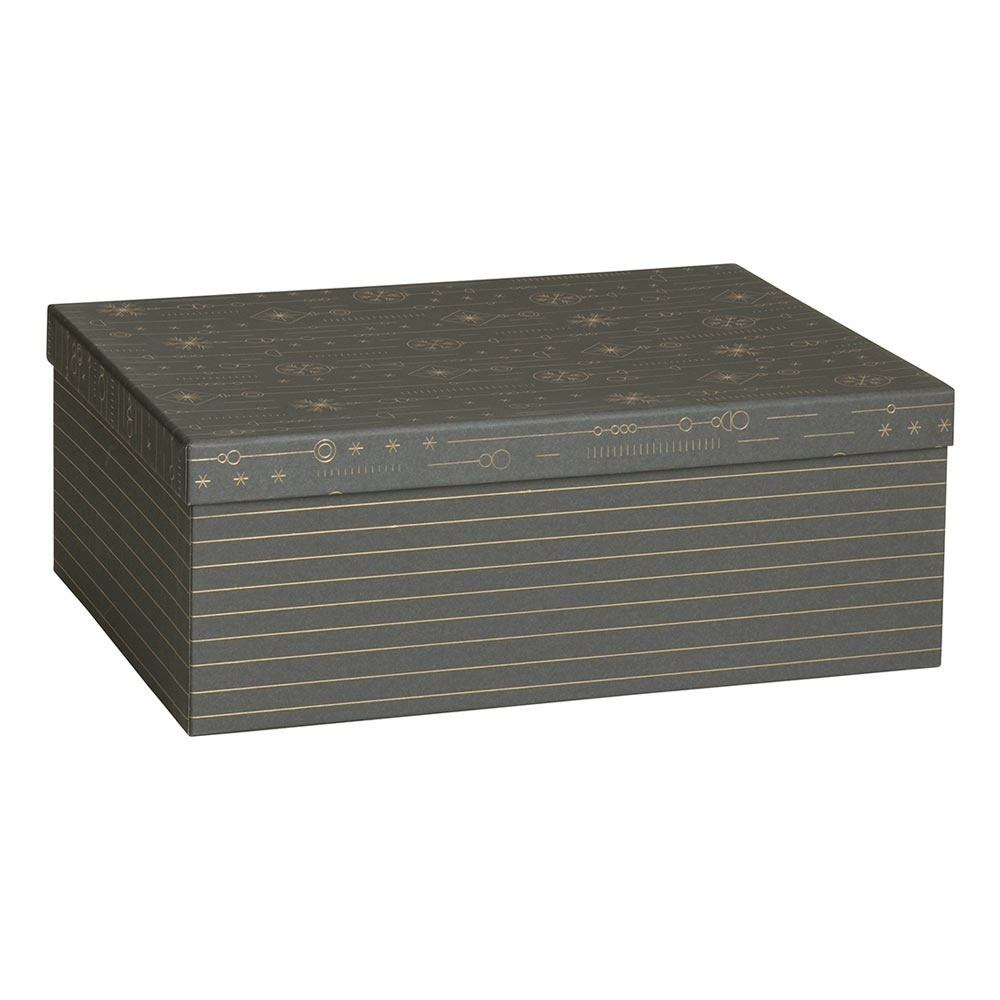 Geschenkbox „Apollo“ 24x33x12cm A4+ grau dunkel Geschenkbox „Apollo“ 24x33x12cm A4+ grau dunkel