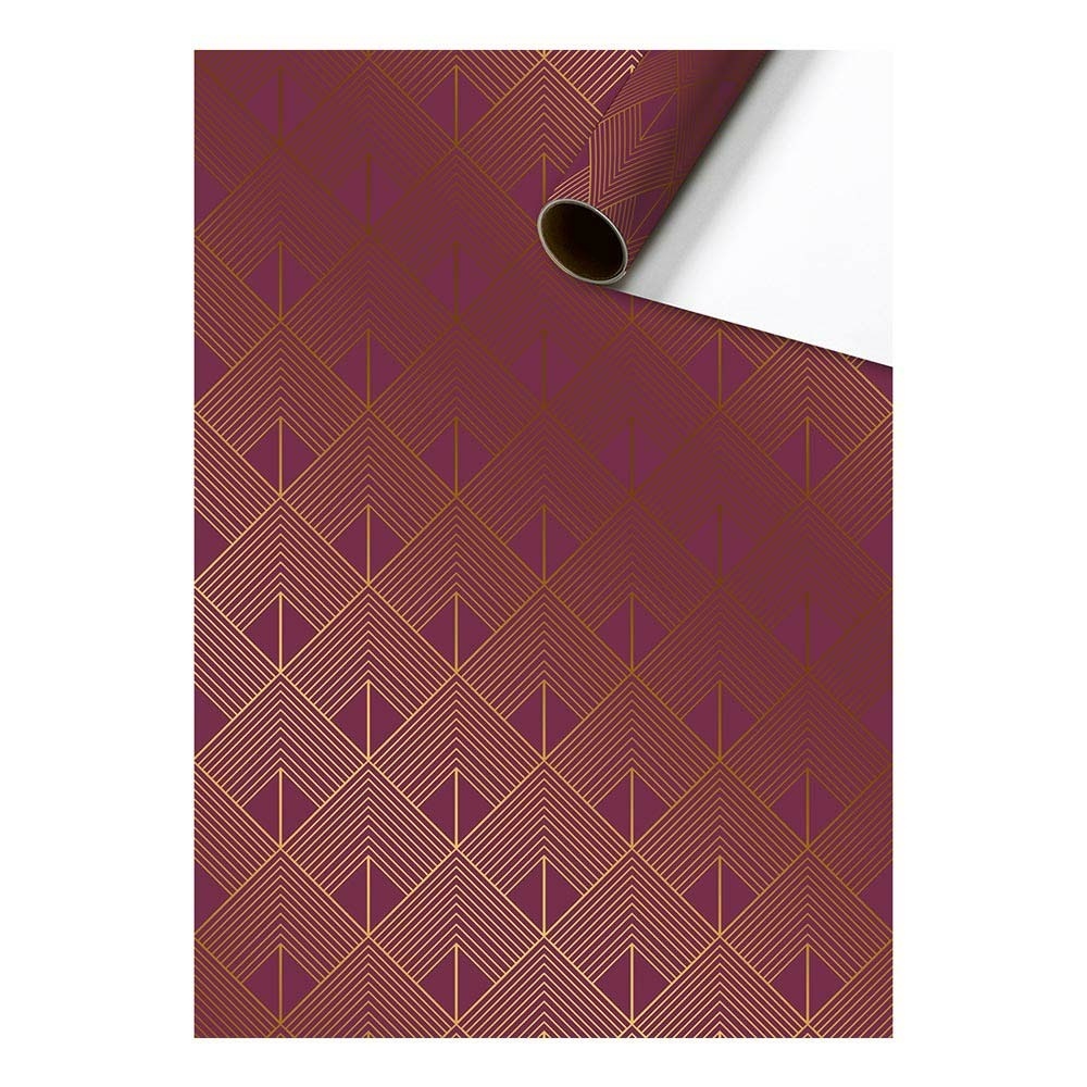 Wrapping paper „Oreste “ 70x150cm bordeaux