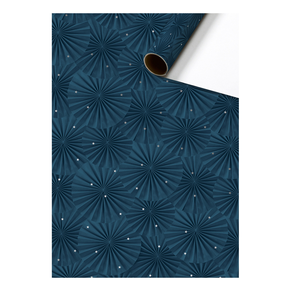 Geschenkpapier „Yaffa“ 70 x 150 cm blau dunkel