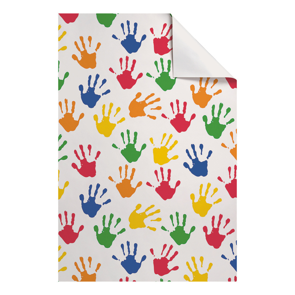 Geschenkpapier-Bogen „Hands“ 100x70cm weiss