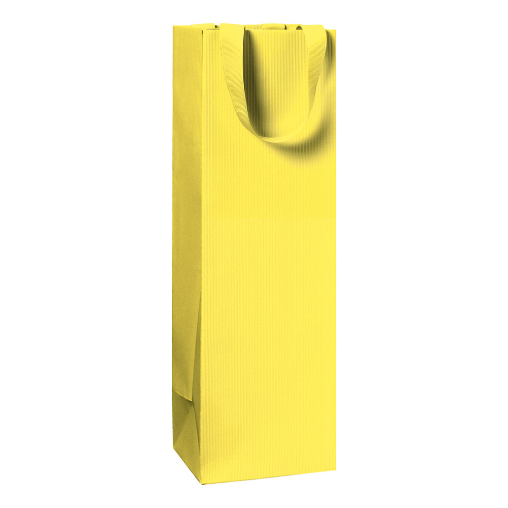 Flaschentasche „One Colour“ 11x10,5x36cm gelb