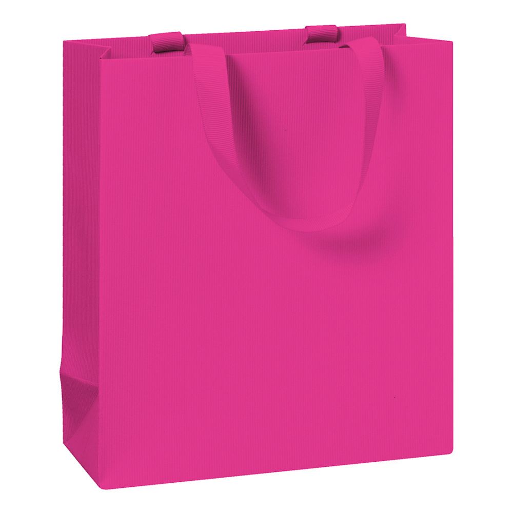 Geschenktasche „One Colour“ 18x8x21cm pink