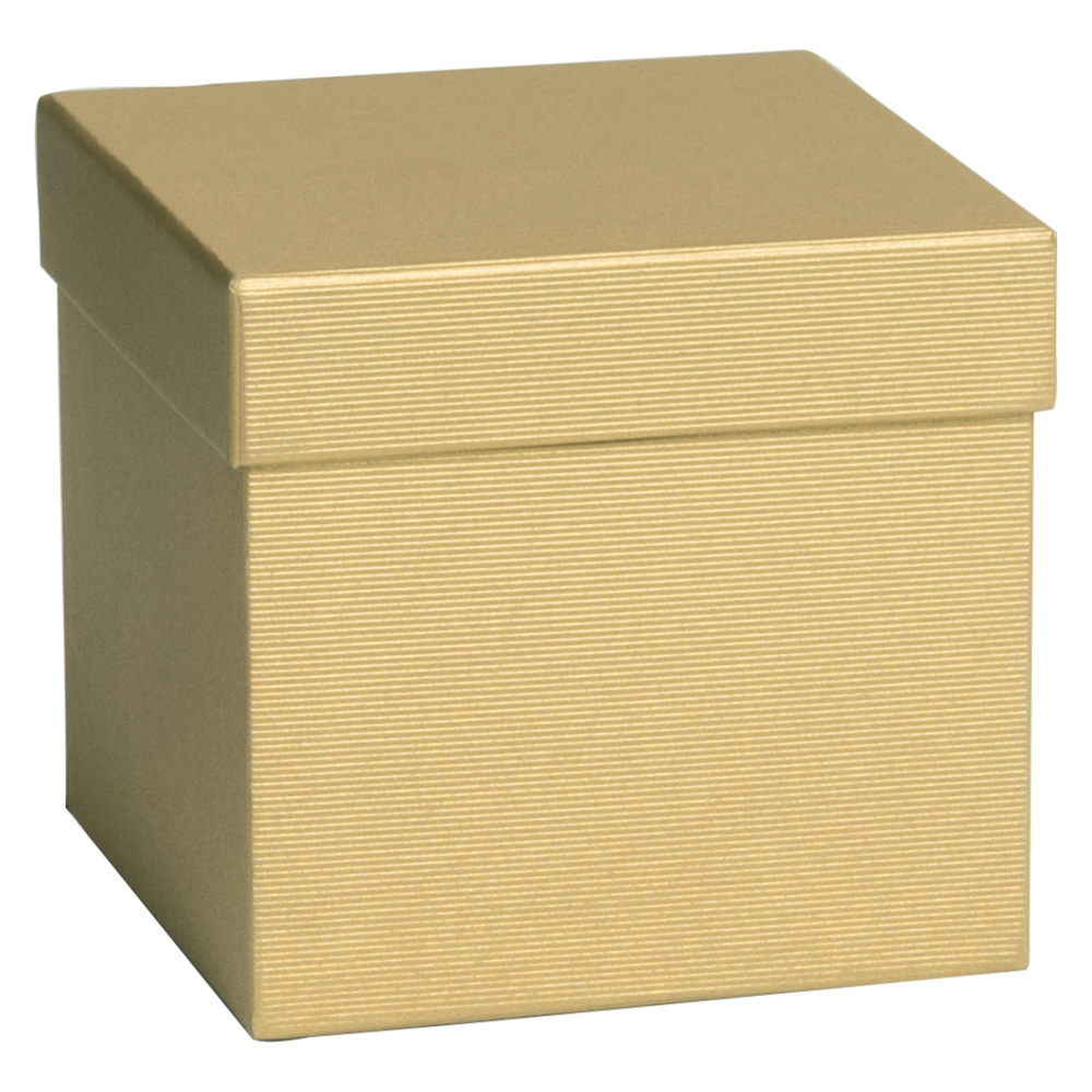 Geschenkbox „One Colour“ 13,5 x 13,5 x 12,5 cm gold