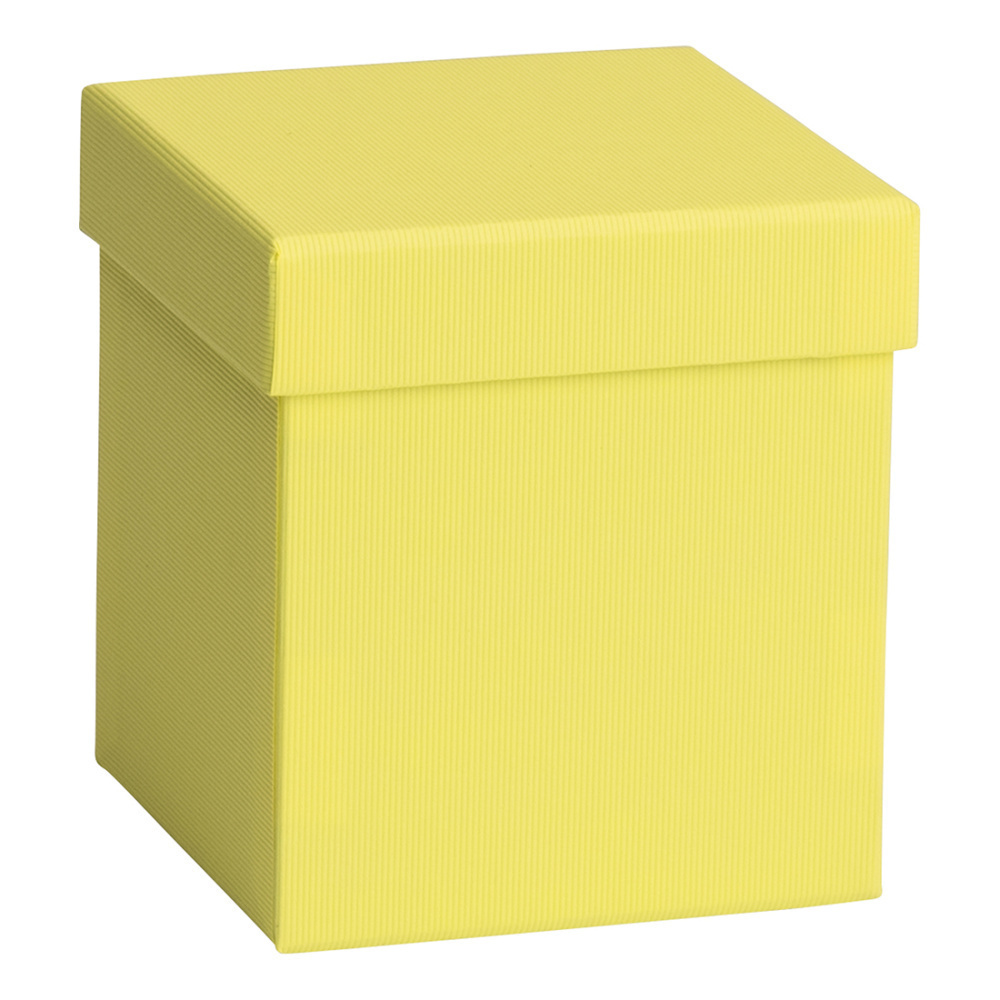 Geschenkbox „One Colour“ 11x11x12cm gelb