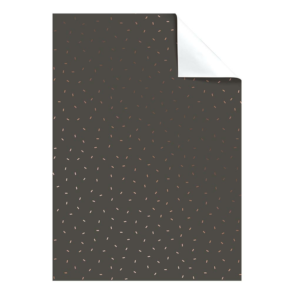 Geschenpapier-Bogen „Care“ 100x70cm grau dunkel