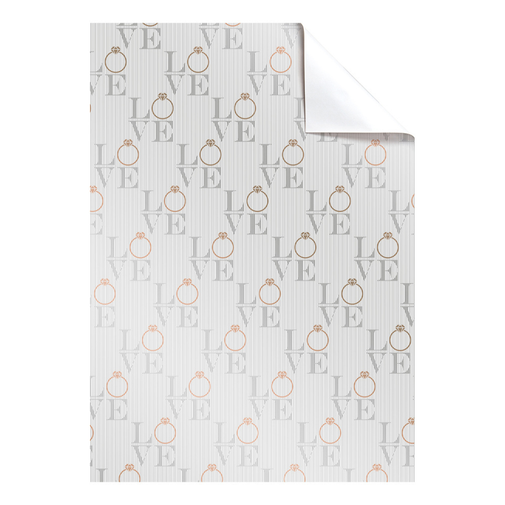 Wrapping paper sheet „Danao“ 50x70cm white