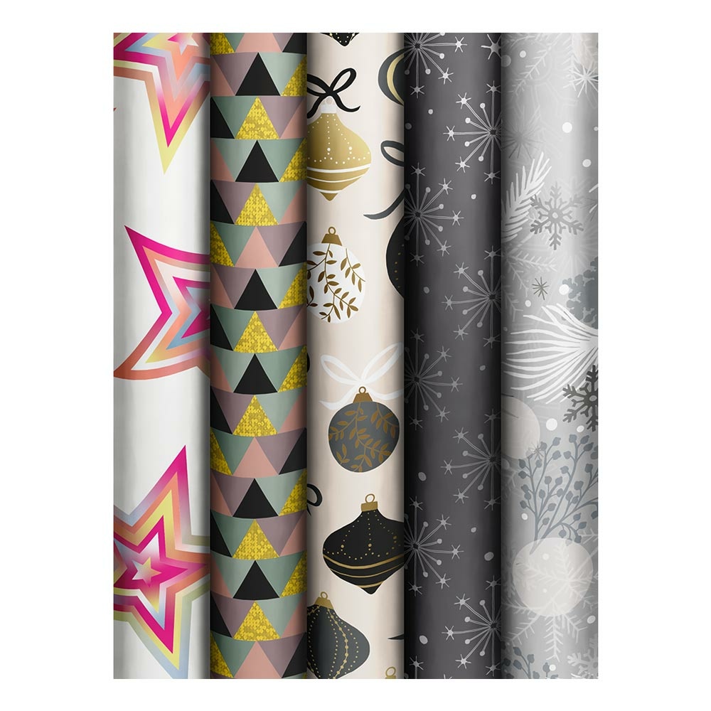 Wrapping paper assortment "Dazzling Yule" 70x150cm 