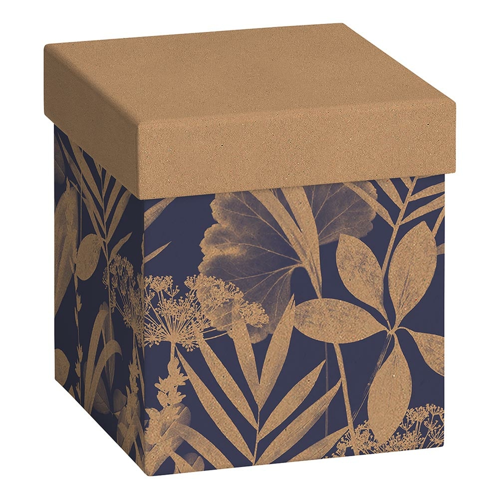 Geschenkbox „Sona“ 11x11x12cm blau dunkel