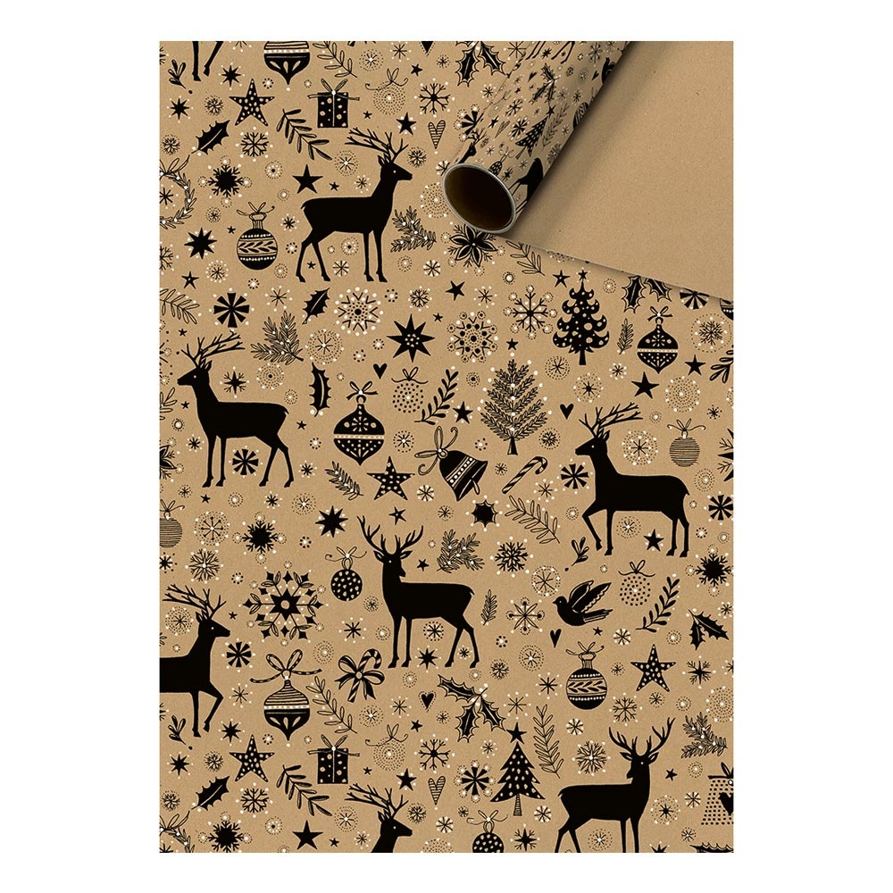 Wrapping paper "Cedric" 70x200cm brown