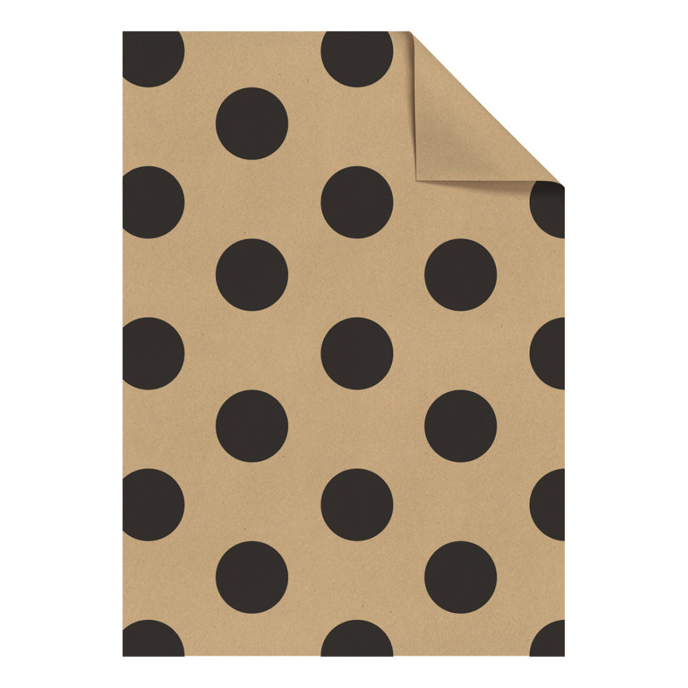 Geschenkpapier „Ting Dots“ 100x70cm schwarz