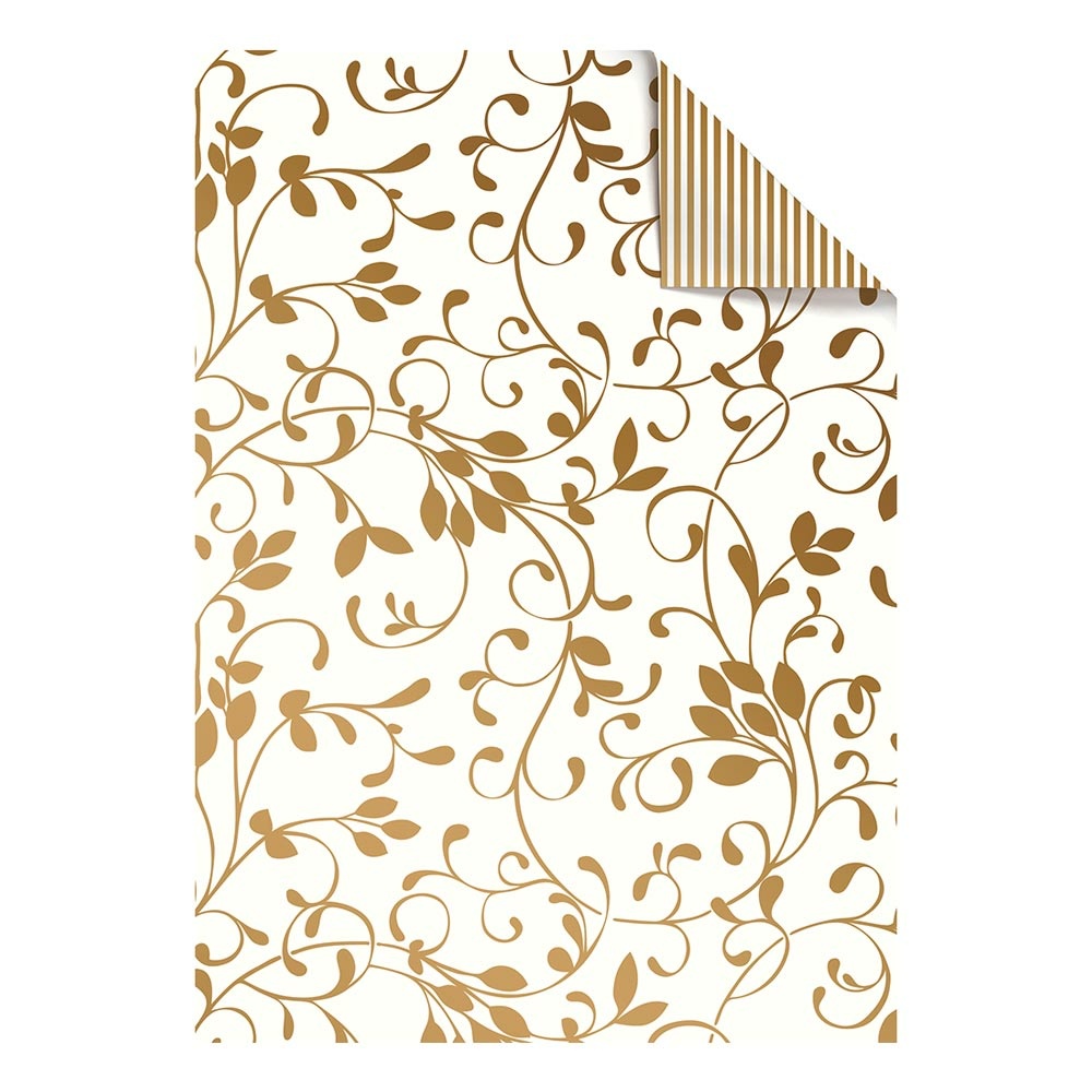 Papiers-cadeaux feuilles "Miron" 100x70cm blanc