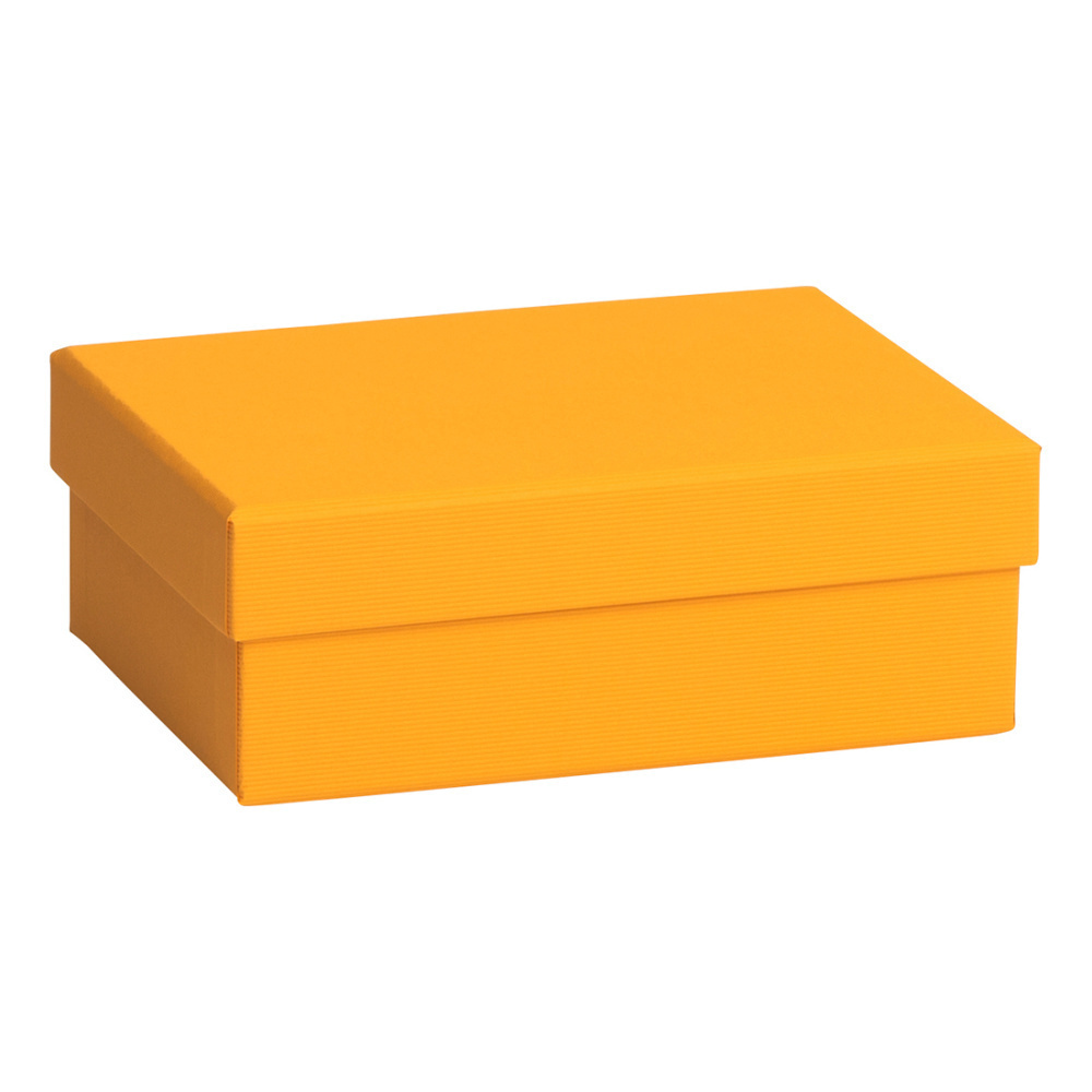 Geschenkbox „One Colour“ 12x16,5x6cm orange dunkel