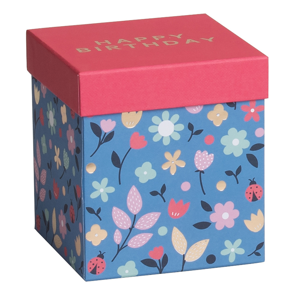 Geschenkbox „Benice“ 11 x 11 x 12 cm blau