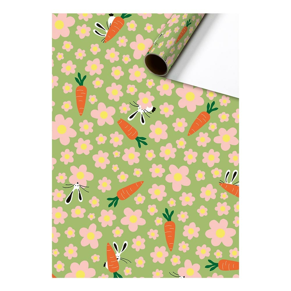 Wrapping paper "Lotti" 70x200cm green light  