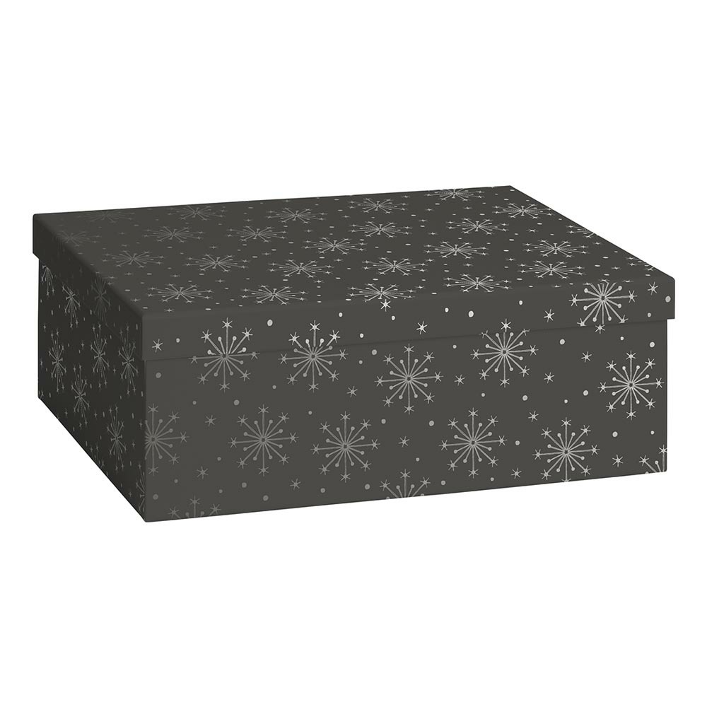 Geschenkbox "Nieve" 24x33x12cm grau dunkel