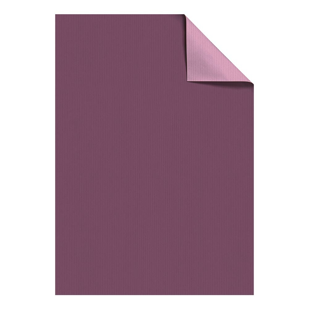 Geschenkpapier-Bogen "Uni Duplo" 70x100cm aubergine