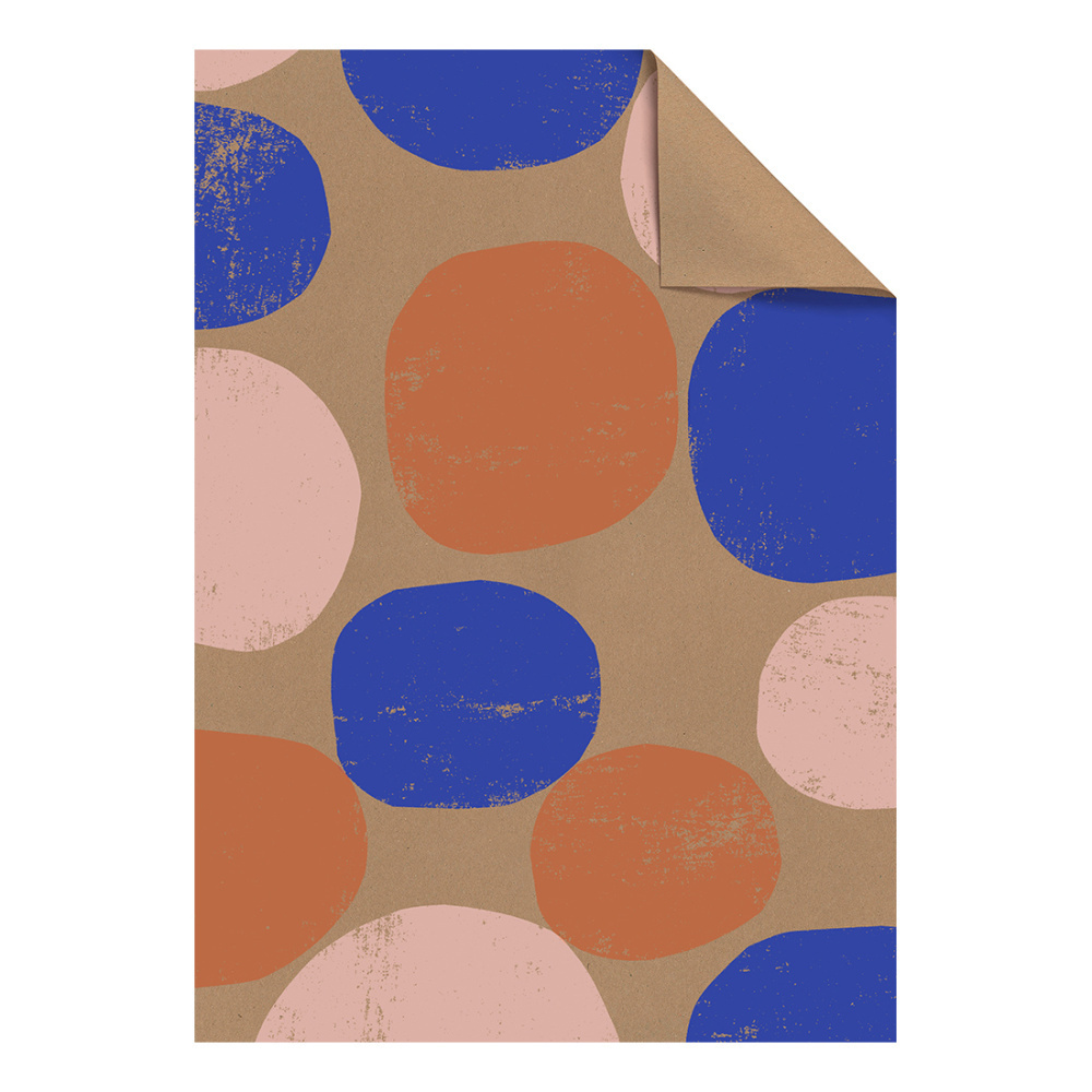 Geschenkpapier-Bogen „Akumo“ 100x70cm blau