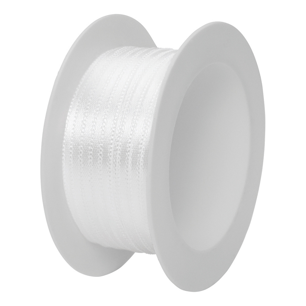 Satin Spule 3mmx5m weiss Satin Spule 3mmx5m weiss