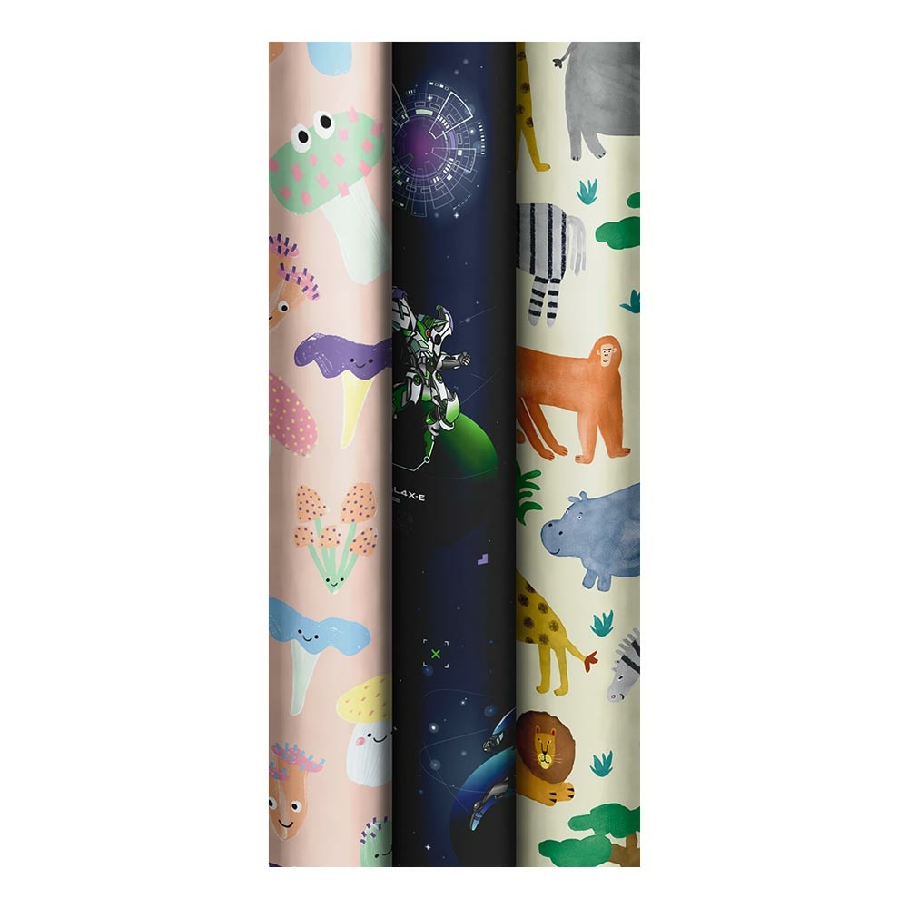 Geschenkpapier-Sortierung "Kids Power" 70x200cm    
